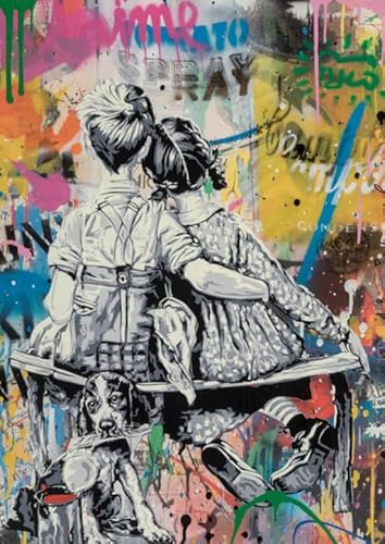 1000-teiliges Puzzle, Street Art Graffiti, abstrakte Poster für Erwachsene und Familien, Dekompressionsspiel Qw504Zp 50 x 70 cm 1000-teiliges Puzzle, Street Art Graffiti, abstrakte Poster für Erwachsene und Familien, Dekompressionsspiel Qw504Zp 50 x 70 cm von KUTDE
