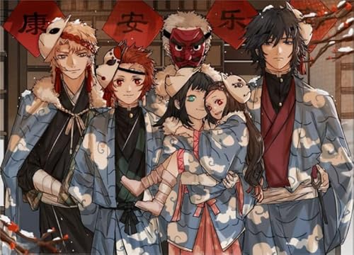 1000-teiliges Puzzle, japanische Animes, Tanjirou-Dämonen, Wandkunst-Poster für Spielzeug für Erwachsene, Dekompressionsspiel, Xq269Zy, 50 x 70 cm 1000-teiliges Puzzle, japanische Animes, Tanjirou-Dämonen, Wandkunst-Poster für Spielzeug für Erwachsene, Dekompressionsspiel, Xq269Zy, 50 x 70 cm von KUTDE