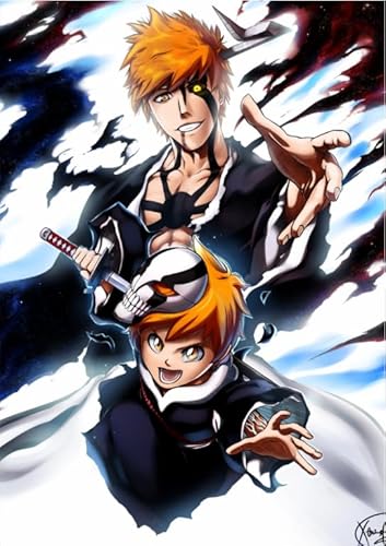 1000-teiliges Puzzle, japanischer Anime Kurosaki Bleachs, Wandkunst-Poster für Spielzeug für Erwachsene, Dekompressionsspiel, Qw324Zp, 50 x 70 cm 1000-teiliges Puzzle, japanischer Anime Kurosaki Bleachs, Wandkunst-Poster für Spielzeug für Erwachsene, Dekompressionsspiel, Qw324Zp, 50 x 70 cm von KUTDE