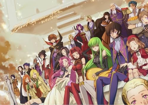 1000-teiliges Puzzle Animes Geass Lelouch Lamperouge Poster für Erwachsene Familien-Lernspielzeug Qw818Zp 50x70CM von KUTDE
