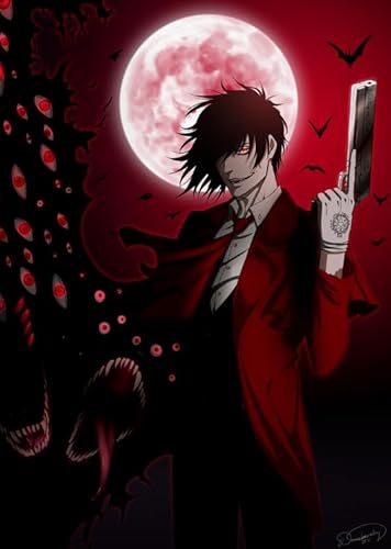 1000-teiliges Puzzle mit japanischen Anime-Motiven, Hellsing-Poster, Puzzle, lustiges Spiel, Spielzeug, Lernspiel für Erwachsene, Qz438Yk, 26 x 38 cm 1000-teiliges Puzzle mit japanischen Anime-Motiven, Hellsing-Poster, Puzzle, lustiges Spiel, Spielzeug, Lernspiel für Erwachsene, Qz438Yk, 26 x 38 cm von KUTDE