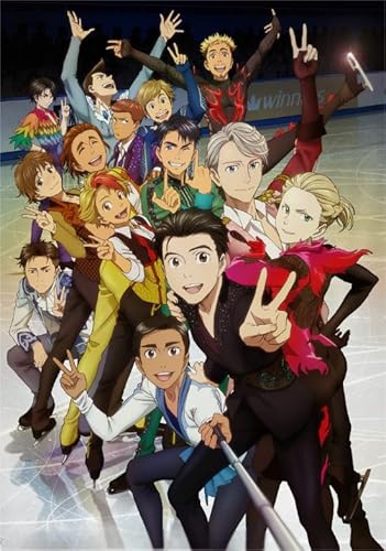 2000 Teile Japanisches Anime-Poster „Yuri!!! On Ice“ Puzzle für Lernspielzeug für Erwachsene und Familien, Xq30Zy, 70 x 100 cm von KUTDE