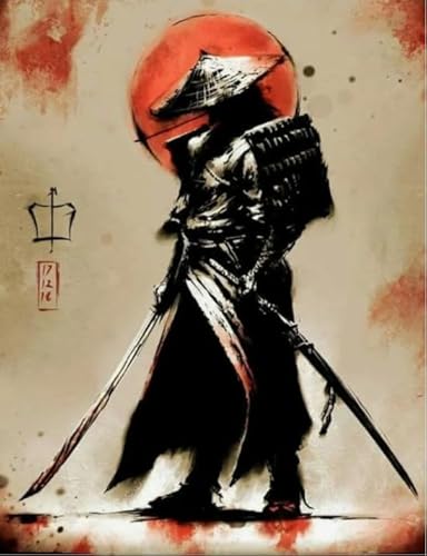 2000 Teile Japanisches Samurai-Kunst-Poster-Puzzle für pädagogisches Spielzeug für Erwachsene und Familien, Xq532Zy, 70 x 100 cm von KUTDE