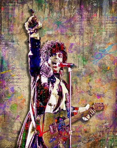 2000 Teile Vintage Singer Prince Poster Puzzle für Erwachsene und Familien, pädagogisches Spielzeug, Vy66Nt, 70 x 100 cm von KUTDE