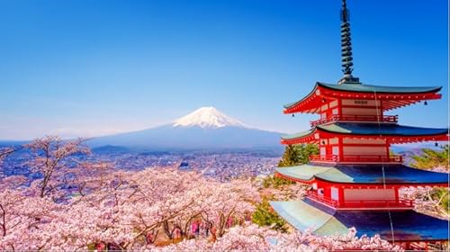2000 Teilen Puzzle Japanische Landschaft Wandkunst Poster für Spielzeug für Erwachsene Dekompressionsspiel Gt237Zw 70x100CM von KUTDE