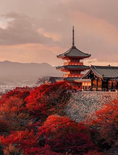 2000 Teilen Puzzle Japanische Landschaft Wandkunst Poster für Spielzeug für Erwachsene Dekompressionsspiel Gt238Zw 70x100CM von KUTDE