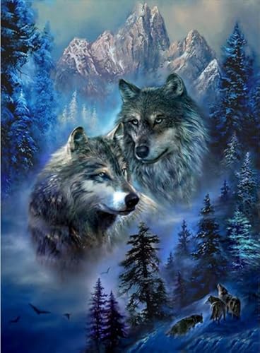 2000 Teilen Puzzle Tierwölfe Poster Puzzle für Erwachsene Familiendekompressionsspiele Gt271Zw 70x100CM von KUTDE