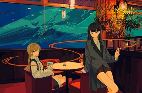 2000-teilige Illustrationen von Frau Jiaocha, Japanisches Poster für Erwachsene, Familien-Lernspielzeug, Xq62Zy, 70 x 100 cm von KUTDE