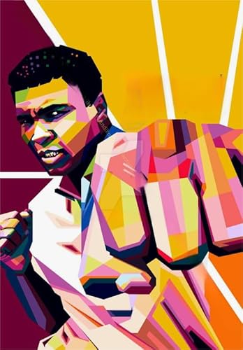 2000-teiliges Boxer-Poster Cassius Marcellus Clay, Jr. für Erwachsene, Familien-Lernspielzeug, Gt643Zw, 70 x 100 cm 2000-teiliges Boxer-Poster Cassius Marcellus Clay, Jr. für Erwachsene, Familien-Lernspielzeug, Gt643Zw, 70 x 100 cm von KUTDE