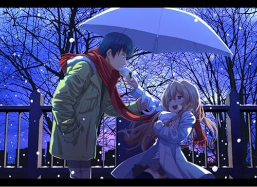 2000-teiliges Japanisches Anime-Puzzle „Toradora!Poster“, lustiges Spiel, Spielzeug, Lernspiel für Erwachsene, Xq658Zy, 70 x 100 cm von KUTDE