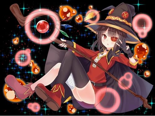 2000-teiliges Poster mit japanischer Anime-Figur Megumin für Erwachsene, Familie, Lernspielzeug, Kx370Zy, 70 x 100 cm von KUTDE