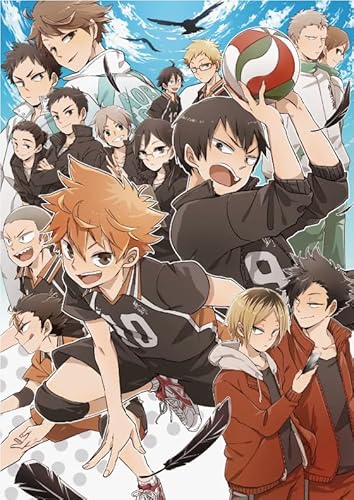 2000-teiliges Puzzle, Japanisches Anime-Poster „Haikyuu!“, für Stressabbau in der Familie, Lernspielzeug, QZ701YK, 70 x 100 cm von KUTDE