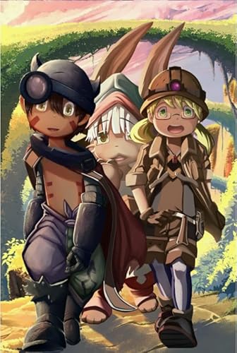 2000-teiliges Puzzle, Japanisches Anime-Poster „Made in Abyss“, für Erwachsene, Lernspielzeug für die Familie, Xq288Zp, 70 x 100 cm von KUTDE