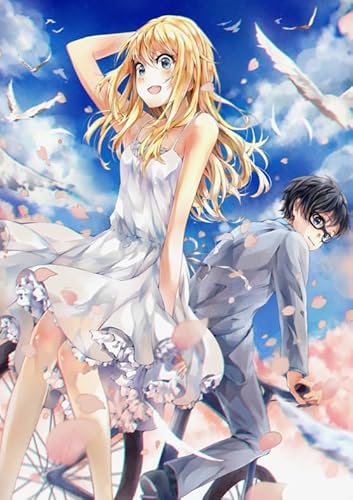 2000-teiliges Puzzle, japanische Animes, „Your Lie in April“, Wandkunst-Poster für Spielzeug für Erwachsene, Dekompressionsspiel, 70 x 100 cm 2000-teiliges Puzzle, japanische Animes, „Your Lie in April“, Wandkunst-Poster für Spielzeug für Erwachsene, Dekompressionsspiel, 70 x 100 cm von KUTDE