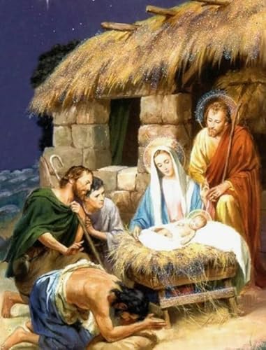 2000-teiliges Puzzle „Die Geburt Jesu“, Wandkunst-Poster für Erwachsene, Spielzeug, Dekompressionsspiel, Qz493Yk, 70 x 100 cm 2000-teiliges Puzzle „Die Geburt Jesu“, Wandkunst-Poster für Erwachsene, Spielzeug, Dekompressionsspiel, Qz493Yk, 70 x 100 cm von KUTDE