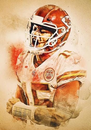 2000-teiliges Rugby-Spieler-Mahomes-Poster-Puzzle für Lernspielzeug für Erwachsene und ihre Kinder Gt452Zw 70x100CM von KUTDE