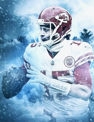 2000-teiliges Rugby-Spieler-Mahomes-Poster-Puzzle für Lernspielzeug für Erwachsene und ihre Kinder Gt453Zw 70x100CM von KUTDE