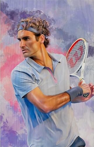 2000-teiliges Tennisspieler-Kunstposter, Puzzle, lustiges Spiel, Spielzeug, Lernspiel für Erwachsene, 70 x 100 cm 2000-teiliges Tennisspieler-Kunstposter, Puzzle, lustiges Spiel, Spielzeug, Lernspiel für Erwachsene, 70 x 100 cm von KUTDE