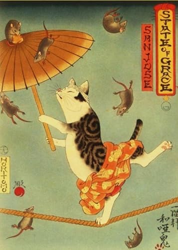 Abstraktes Japanisches Kunstposter mit tätowierter Katze, für Erwachsene, Familien, Lernspielzeug, 1000 Stück, 50 x 70 cm Abstraktes Japanisches Kunstposter mit tätowierter Katze, für Erwachsene, Familien, Lernspielzeug, 1000 Stück, 50 x 70 cm von KUTDE