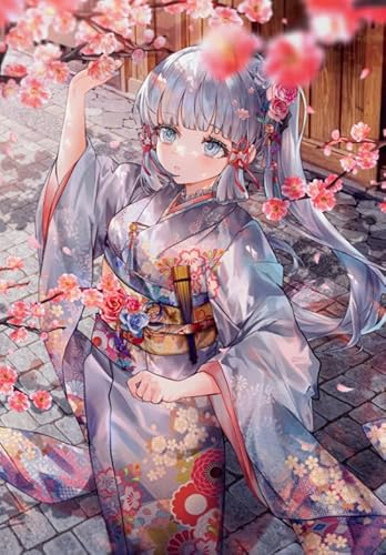 Gt135Vy 2000-teiliges Puzzle, japanische Anime-Mädchen-Poster, für die Familie, Stressabbau, Lernspielzeug, 70 x 100 cm von KUTDE