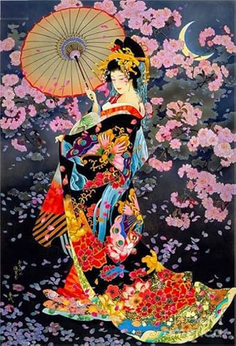 Japanisches Frauenkunst-Poster-Puzzle, 2000 Teile, Puzzle für Erwachsene, Familien-Dekompressionsspiele, Xq27Zy, 70 x 100 cm von KUTDE