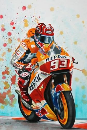 Motorradrennen-Wandkunst-Poster, 1000-teiliges Puzzle, Spielzeug für Erwachsene, Dekompressionsspiel, Xq602Zy, 50 x 70 cm Motorradrennen-Wandkunst-Poster, 1000-teiliges Puzzle, Spielzeug für Erwachsene, Dekompressionsspiel, Xq602Zy, 50 x 70 cm von KUTDE