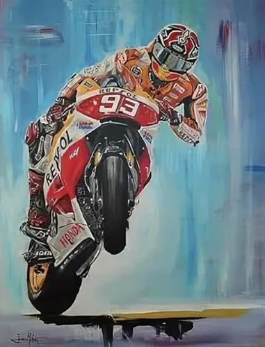 Motorradrennen-Wandkunst-Poster, 2000-teiliges Puzzle, Spielzeug für Erwachsene, Dekompressionsspiel, Xq601Zy, 70 x 100 cm von KUTDE