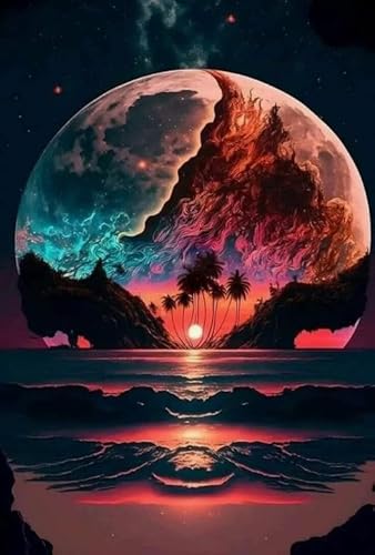 Puzzle 1000 Teile Abstraktes buntes Himmelsplakat Dekompressionsspiel für Spielzeug für Erwachsene Gt156Zw 50x70CM von KUTDE