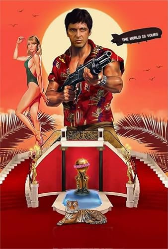 Puzzle 1000 Teile Actionfilm Scarfaces Poster für Erwachsene und Familien, Dekompressionsspielzeug, Xq54Zy, 50 x 70 cm von KUTDE