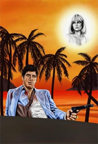 Puzzle 1000 Teile Actionfilm Scarfaces Poster für Erwachsene und Familien, Dekompressionsspielzeug, Xq57Zy, 50 x 70 cm von KUTDE