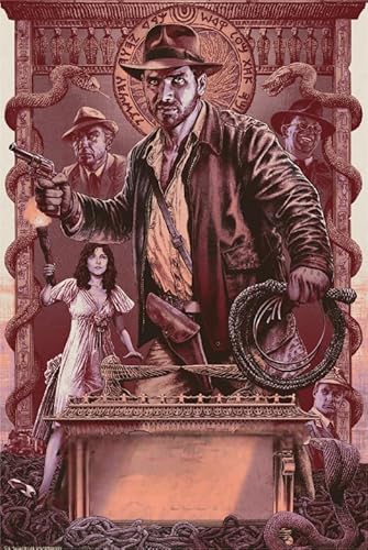 Puzzle 1000 Teile Dr. Henry Retro-Actionfilmplakat für Erwachsene und Familien, Dekompressionsspielzeug, Qw734Zp, 50 x 70 cm von KUTDE