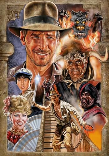 Puzzle 1000 Teile Dr.Henry Retro-Actionfilmplakat für Erwachsene und Familien, Dekompressionsspielzeug, Qw730Zp, 50 x 70 cm von KUTDE