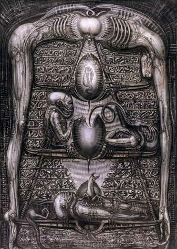 Puzzle 1000 Teile HRGiger Abstraktes Kunstposter Spielzeug für Erwachsene Dekompressionsspiel Gt205Zw 50x70CM Puzzle 1000 Teile HRGiger Abstraktes Kunstposter Spielzeug für Erwachsene Dekompressionsspiel Gt205Zw 50x70CM von KUTDE