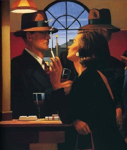 Puzzle 1000 Teile Jack.Vettriano Werke Poster Reproduktionen für Erwachsene Kinder Spiele Lernspielzeug Geschenk Kx204Zy 26x38CM von KUTDE