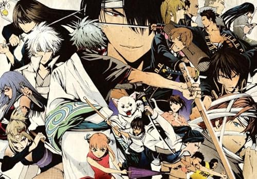 Puzzle 1000 Teile Japan Anime Gintama Poster Haus Stressabbau Spiel Vw114Qp 26x38CM von KUTDE