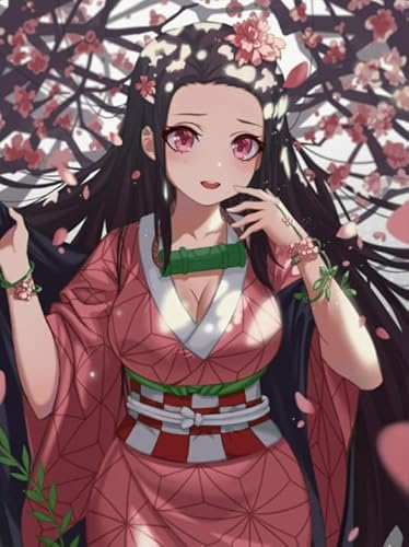 Puzzle 1000 Teile Japanische Animes Dämonen Tanjirou Poster Puzzles Lernspielzeug für Erwachsene Xq447Zy 50x70CM von KUTDE