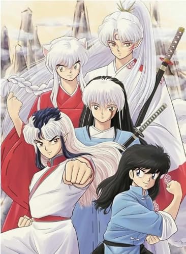 Puzzle 1000 Teile Japanisches Anime-Inuyasha-Poster für Erwachsene, Familienspiele, Lernspielzeug, Xq605Zy, 50 x 70 cm von KUTDE