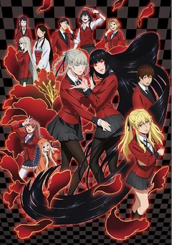 Puzzle 1000 Teile Japanisches Anime-Poster „Kakeguruis“, Dekompressionsspiel für Spielzeug für Erwachsene, Xq22Zy, 50 x 70 cm von KUTDE