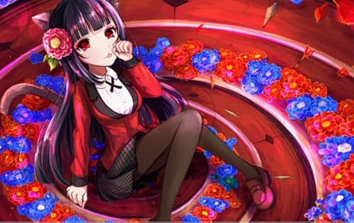 Puzzle 1000 Teile Japanisches Anime-Poster „Kakeguruis“, Dekompressionsspiel für Spielzeug für Erwachsene, Xq24Zy, 38 x 26 cm von KUTDE