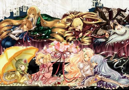 Puzzle 1000 Teile Japanisches Anime-Poster „Rozens Maiden“ für Dekompressionsspielzeug für Erwachsene und Familien Gt375Zw 38x52CM Puzzle 1000 Teile Japanisches Anime-Poster „Rozens Maiden“ für Dekompressionsspielzeug für Erwachsene und Familien Gt375Zw 38x52CM von KUTDE