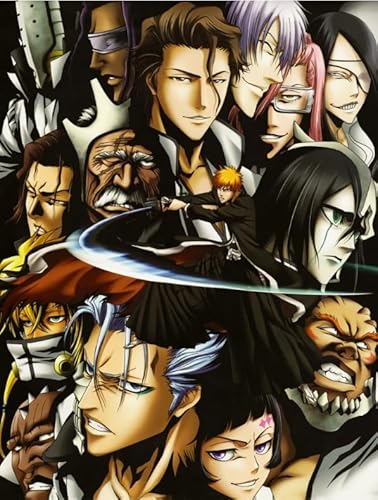 Puzzle 1000 Teile Japanisches Anime-Poster Kurosaki Bleachs, Dekompressionsspiel für Spielzeug für Erwachsene, Xq322Zy, 50 x 70 cm von KUTDE