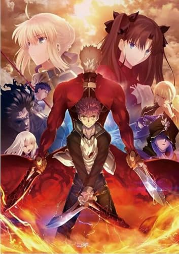 Puzzle 1000 Teile Japanisches Anime-Shirou-Emiya-Nachtplakat für Erwachsene Lernspielzeug Puzzles Xq495Zy 38x52CM von KUTDE