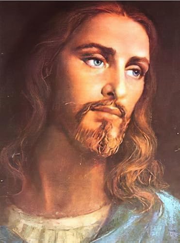 Puzzle 1000 Teile Jesus Ölgemälde Poster Puzzle für Erwachsene Lernspiel Familiendekompressionsspielzeug Gt261Zw 26x38CM von KUTDE