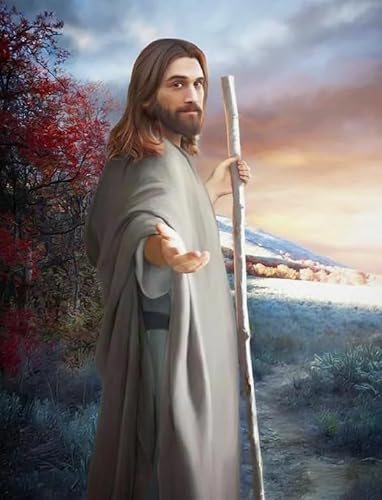Puzzle 1000 Teile Jesus Ölgemälde Poster Puzzle für Erwachsene Lernspiel Familiendekompressionsspielzeug Gt265Zw 26x38CM von KUTDE