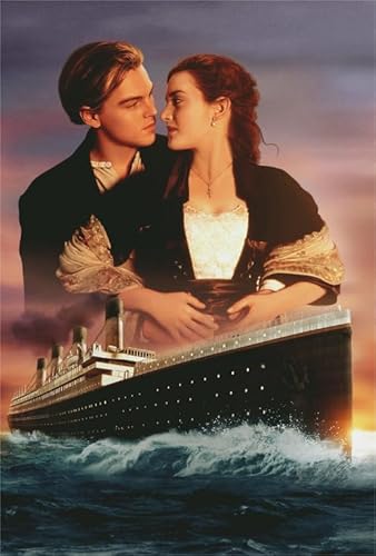 Puzzle 1000 Teile Klassischer Liebesfilm Titanic-Poster für Dekompressionsspielzeug für Erwachsene und Familien Xq230Zy 50x70CM von KUTDE