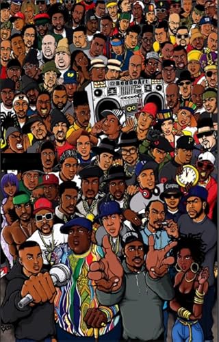 Puzzle 1000 Teile Rapper's Compilation Posters Dekompressionsspiel für Erwachsene, Spielzeug Qz96Yk 26x38CM von KUTDE