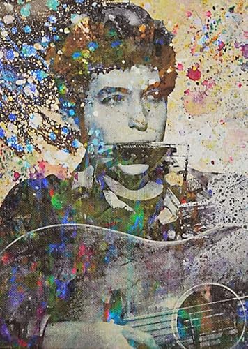 Puzzle 1000 Teile Sänger Robert Zimmermans Poster Dekompressionsspiel für Spielzeug für Erwachsene Xq285Zy 26x38CM von KUTDE