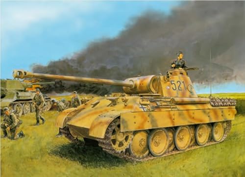 Puzzle 1000 Teile Spiele Retro Panzer Poster Puzzle für Erwachsene Familiendekompressionsspiele Qz2Yk 38x52CM von KUTDE