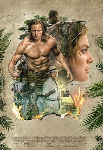 Puzzle 1000 Teile Tarzans Filmplakat für Erwachsene und Familien, Dekompressionsspielzeug, Gt137Zw, 50 x 70 cm von KUTDE