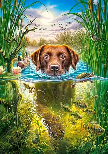 Puzzle 1000 Teile Tierhund-Poster-Puzzle für Erwachsene, Lernspiel, Familien-Dekompressionsspielzeug, Gt485Zw, 26 x 38 cm Puzzle 1000 Teile Tierhund-Poster-Puzzle für Erwachsene, Lernspiel, Familien-Dekompressionsspielzeug, Gt485Zw, 26 x 38 cm von KUTDE